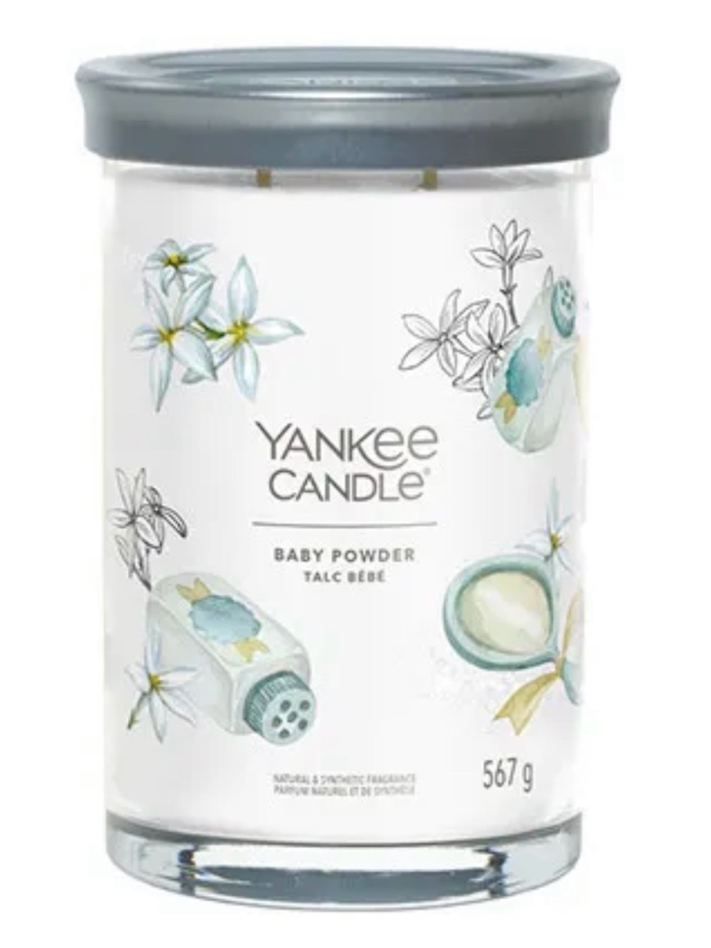 NEW Yankee Candle Baby Powder Signature Large Tumbler Candle 20 oz
